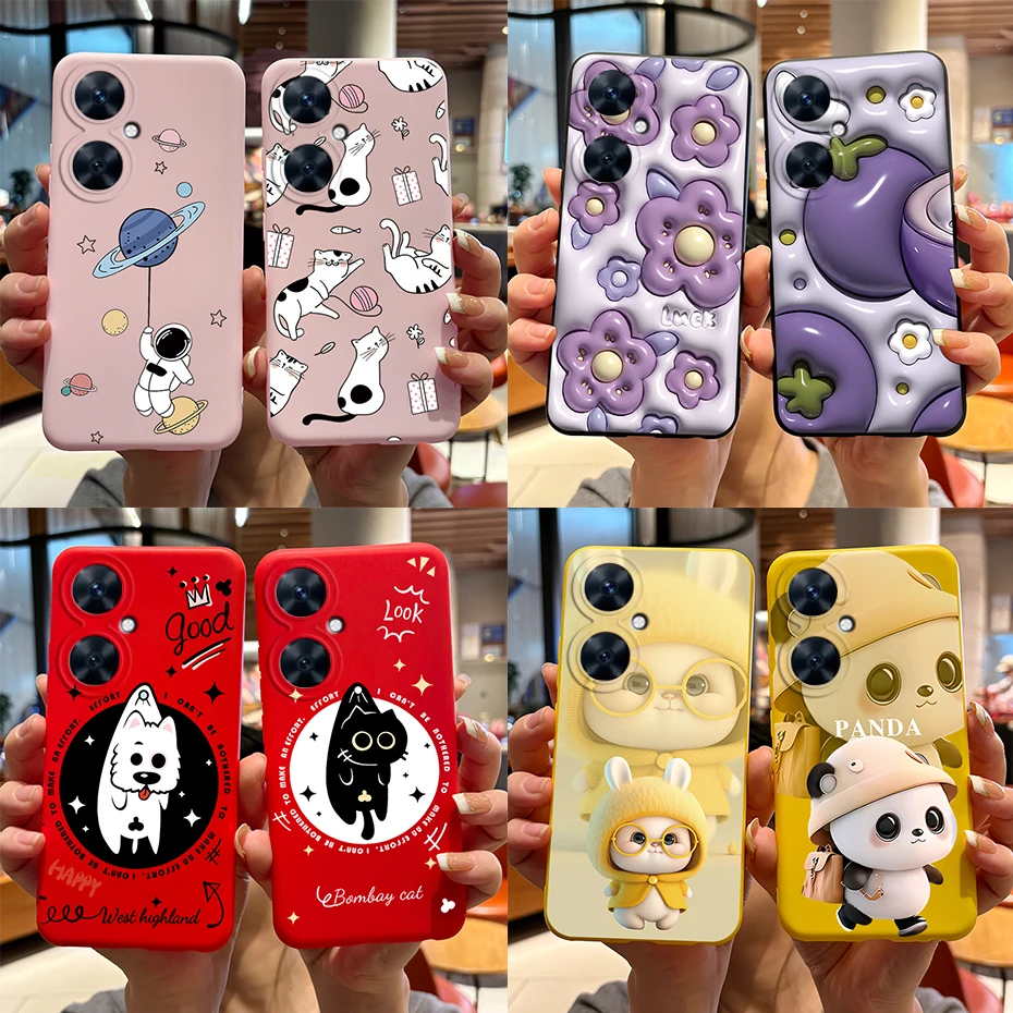 For Huawei Nova 11i Case Nova11i 11 i Soft Rabbit Panda Silicone Back Cover For Huawei Nova 11i MAO-LX9 Phone Case Funda Coque