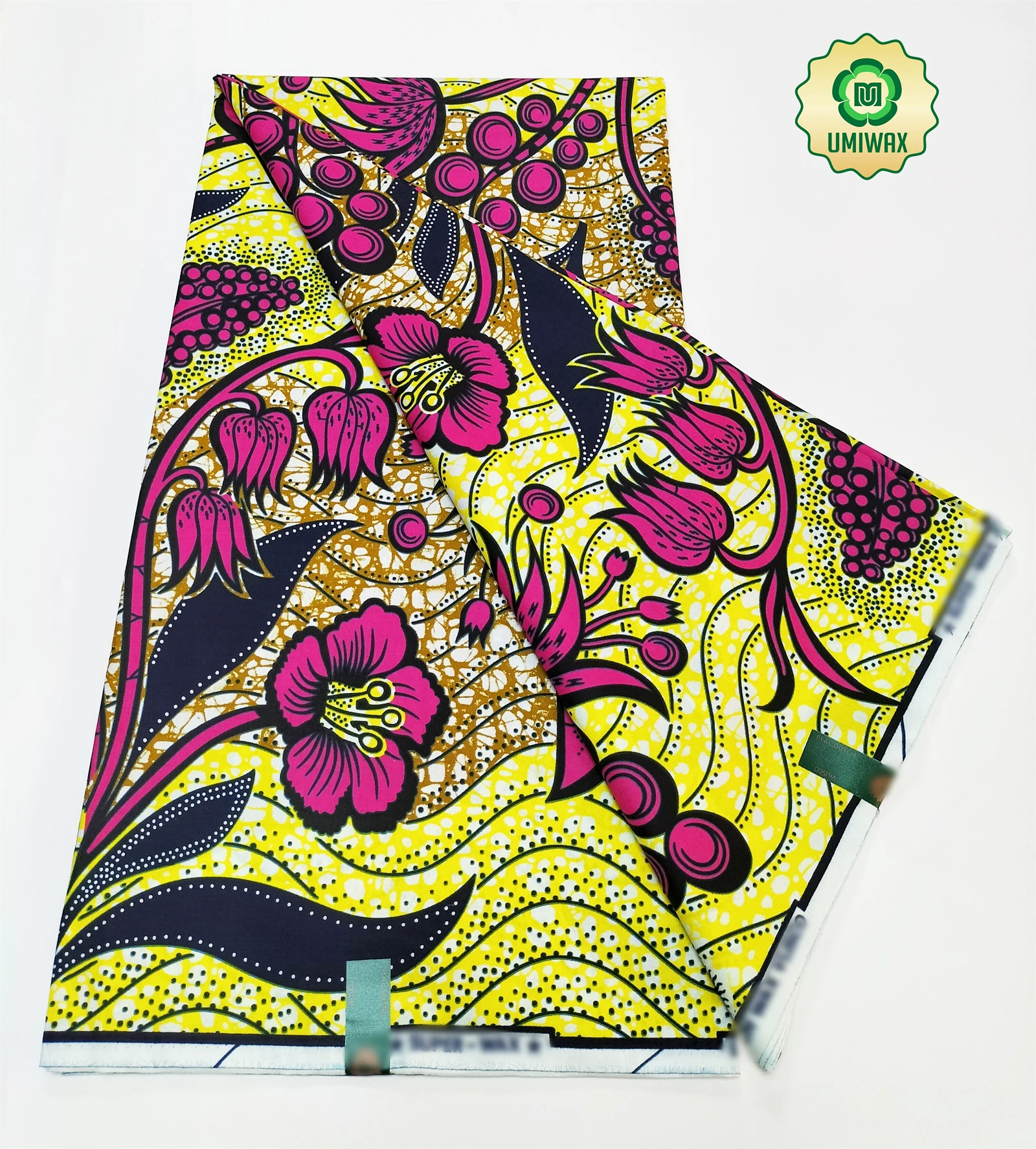 2025 Neuester echter Original-Super-W-garantierte niederländische Hollandais Pagne-Echtwachs-Druckstoff, afrikanisches Kleid, 100 % Baumwolle, 6 Yard