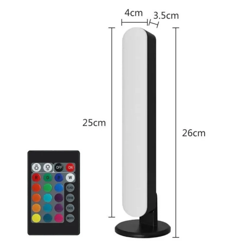 24 مفتاح الأشعة تحت الحمراء للتحكم عن بعد الذكية RGB LED قطاع الألعاب ضوء التلفزيون المحيطة الخلفية مع مزامنة الموسيقى RGB لمبة مكتب للتلفزيون PC