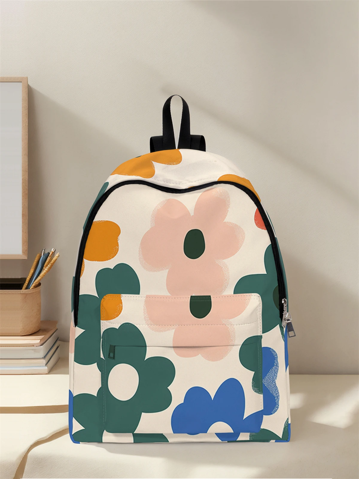 mochila-com-padrao-de-flor-de-pintura-a-oleo-novo-modelo-para-2025-mochila-de-viagem-casual-mochila-de-viagem-casual-leve-e-simples