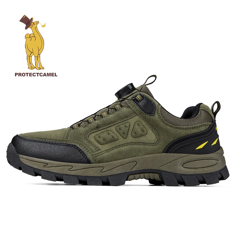 Rotierende Taste Kamel Wasserdichte Off-Road Hikeup Trail Camping Jagd Klettern Berg Ausflug Outdoor Trekking Wandern Schuhe Männer