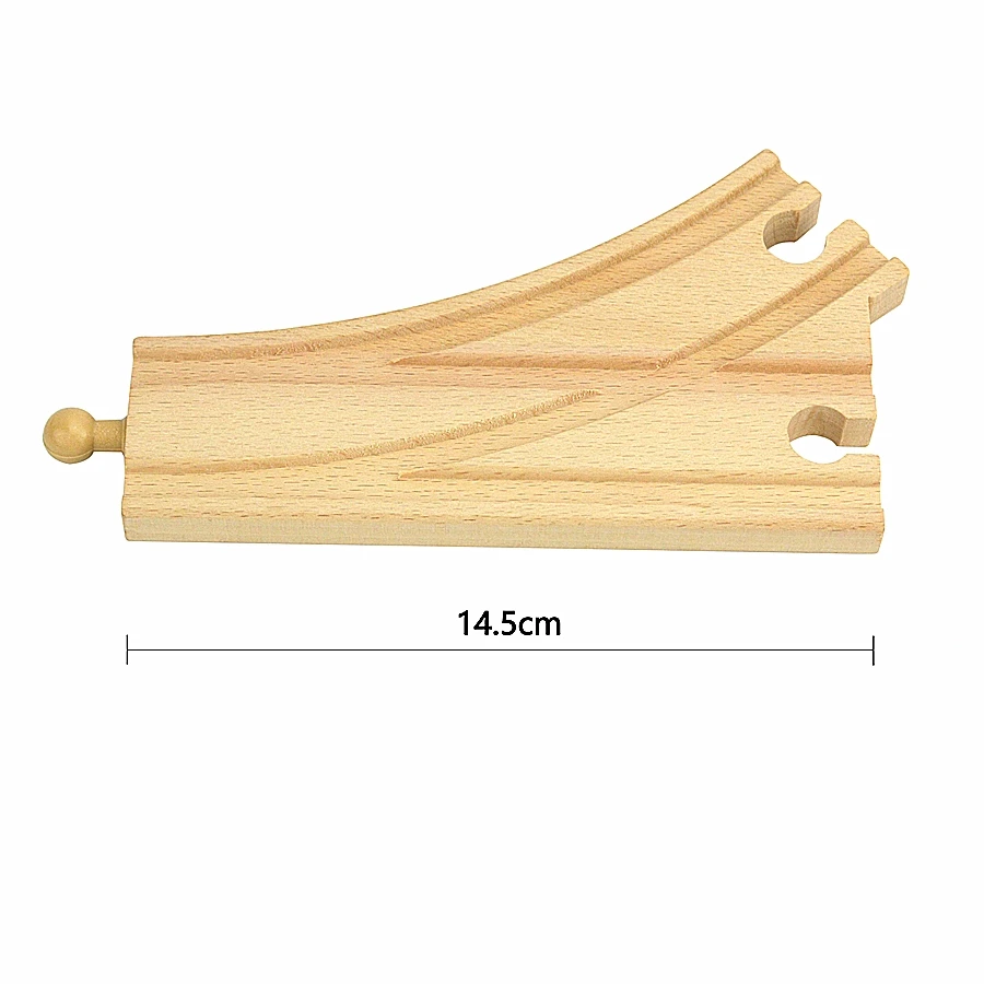 LALADEFIEE Vías De Tren De Madera – Pack De Expansión Con Piezas De Repuesto Para Juegos De Tren – Desarrolla Motricidad Y Creatividad En Niños