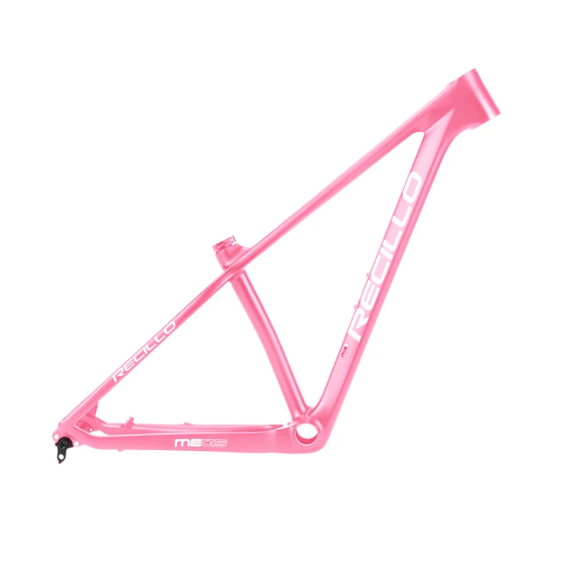 one set pink color customized colorful painting Carbon fiber mountain bike frame 29er internal cable routing bicycle frames