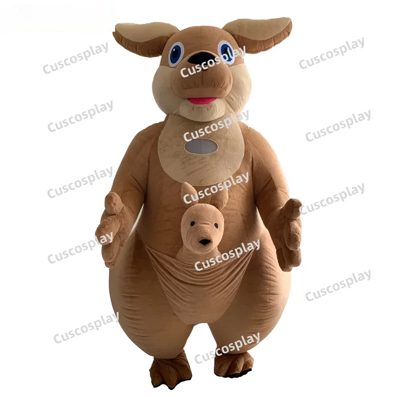 

2.6m Inflatable Kangaroo Mascot Costume Cosplay Suit for Adult Halloween Christmas Party without battery