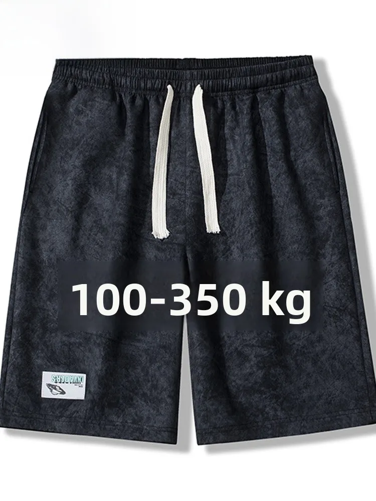 

Loose Fit Men's Spor Casual orts Tie Dye Five-Quarter Length Straight Leg Summer New Sle Faionable Polyester Fiber