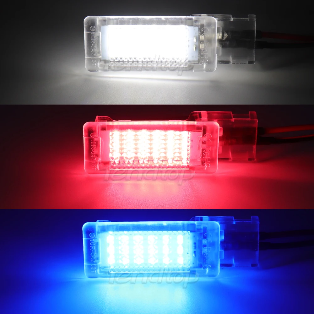 Red Blue White LED Footwell Door Light  Lamp For Golf 5 MK5 6 MK6 Jetta Passat B6 B7 B8 CC EOS Tiguan