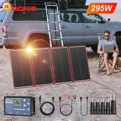 DOKIO 18V 295W Portable Ffolding Solar Panels For Home 12V Car Charging  Solar Panels