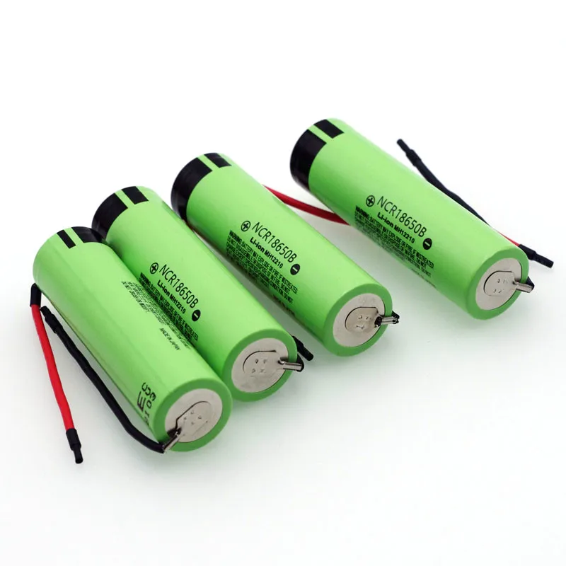 Nowy oryginalny NCR18650B 3.7 v 3400 mAh 18650 akumulator litowy spawanie kabel z żelem krzemionkowym DIY baterie