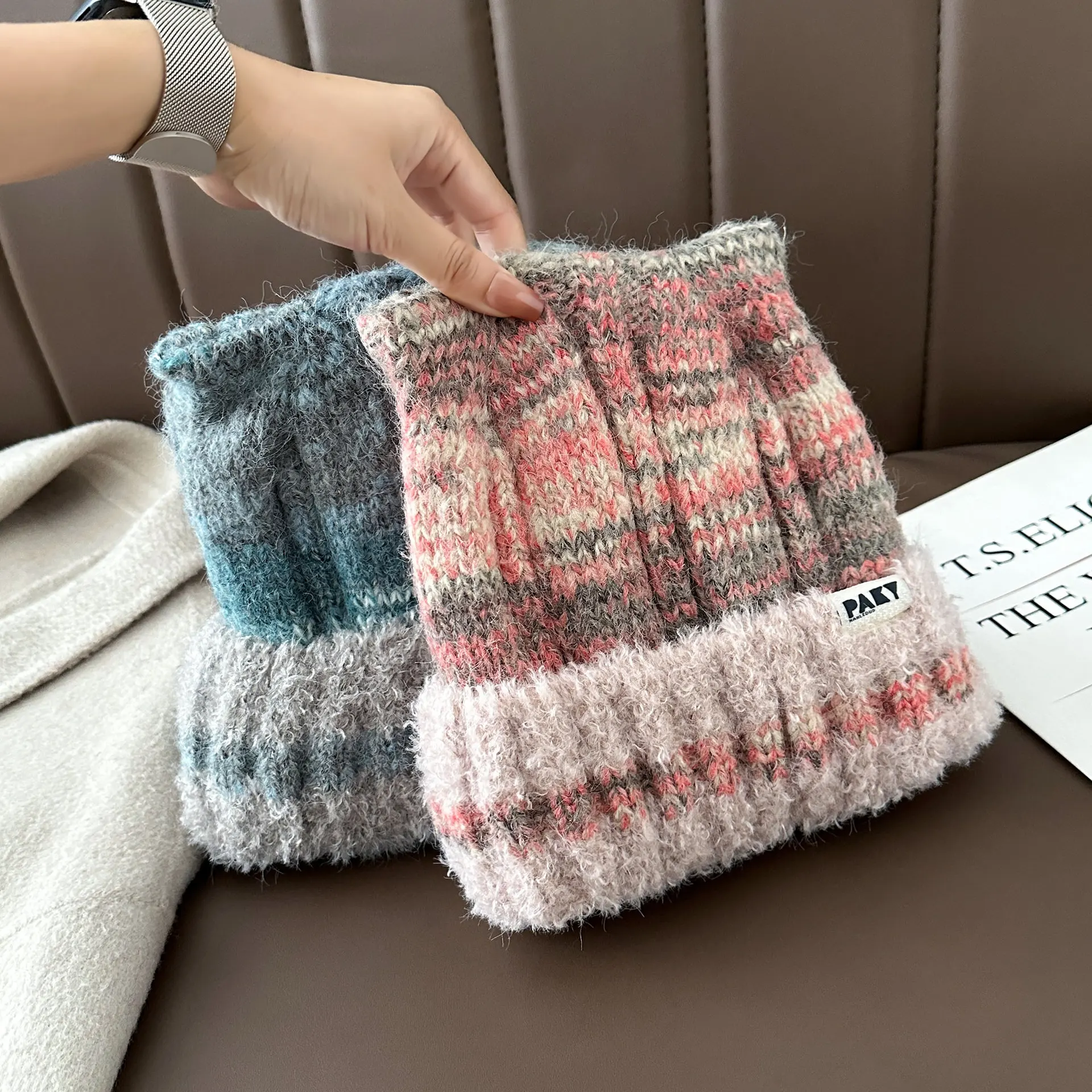 coreano-sle-adient-chapeu-de-malha-feminino-inverno-faionable-orelha-quente-pequeno-rosto-efeito-visual-bone-de-la-casual-doce-bonito