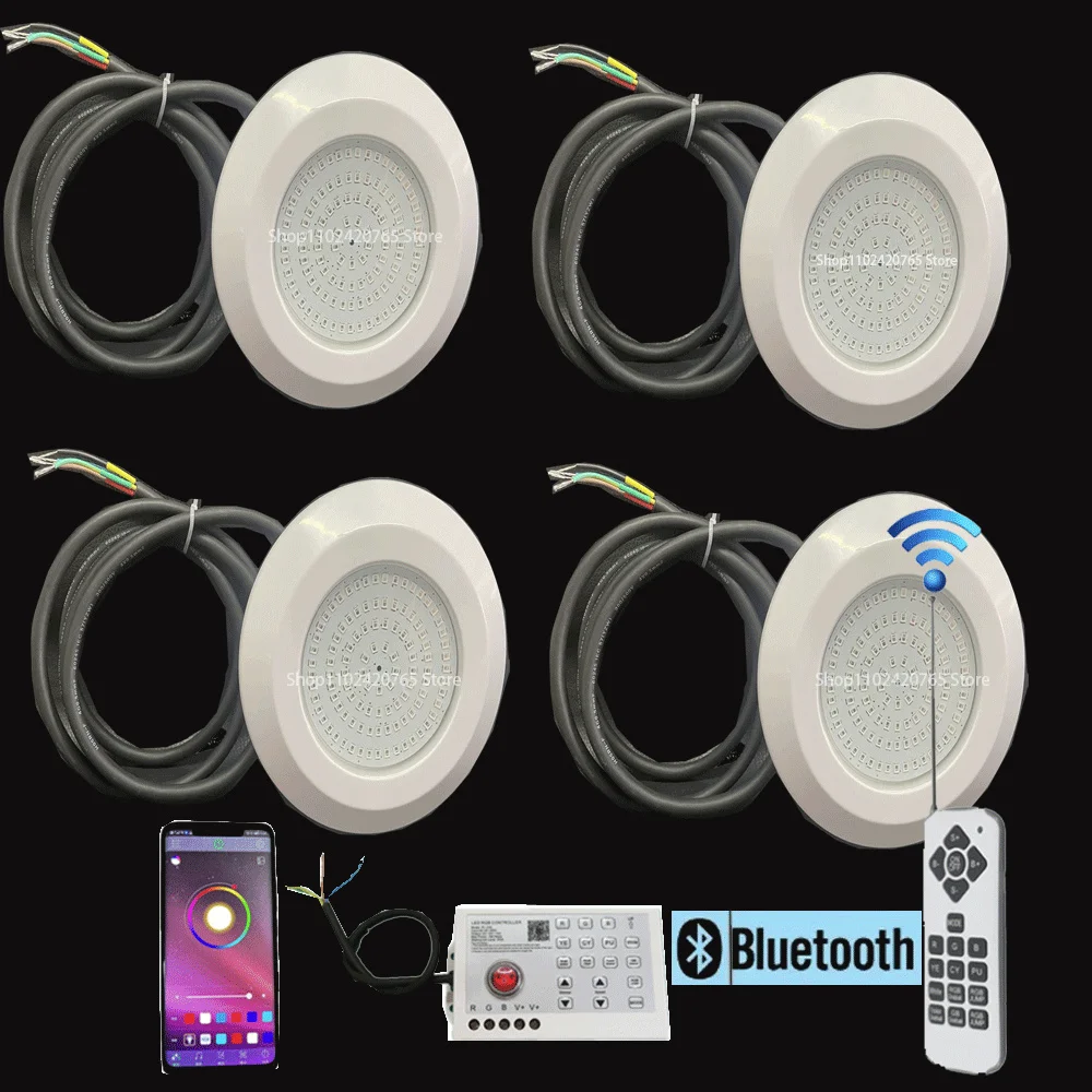 

RGB светодиодный светильник для бассейна 12 Вт Bluetooth APP управление DC12V наружный/внутренний подводный светильник фонтан пейзажная лампа Piscina Luz прожектор