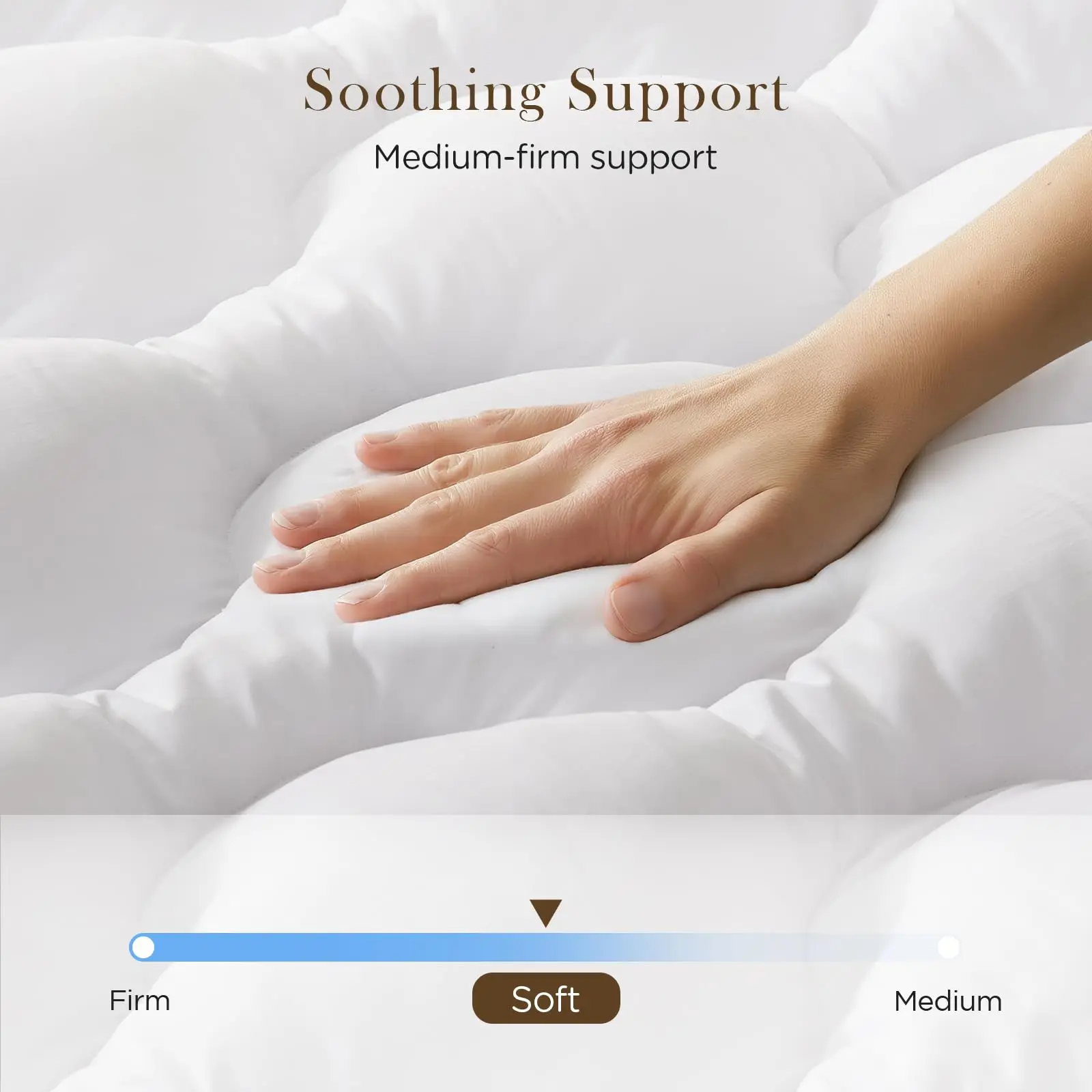 

Мягкий наматрасник размера «Queen» с 7,5-сантиметровой пеной с эффектом памяти для снятия боли и комфорта, улучшение спальни и подарок