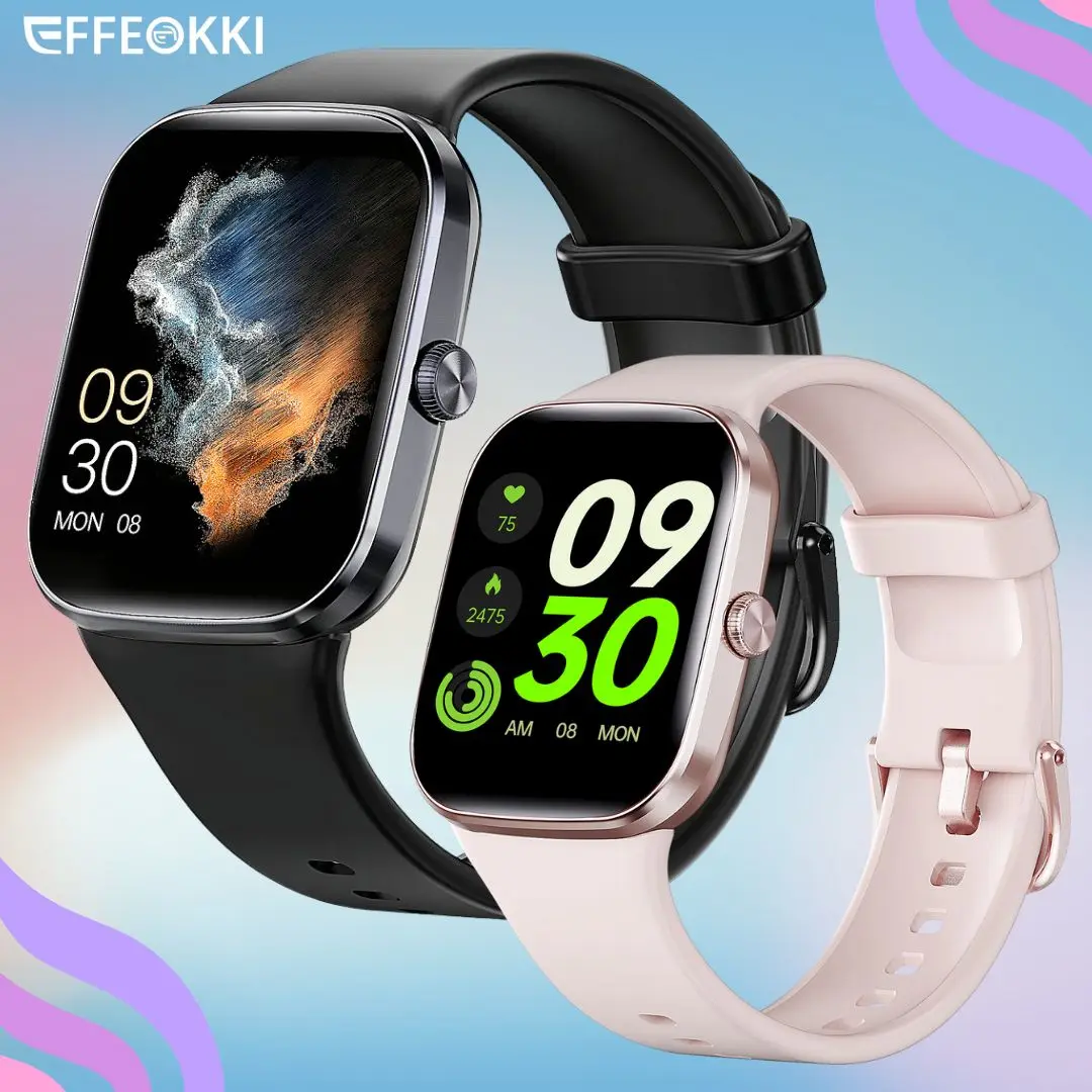 EFFEOKKI Smart Watches Smartwatch Woman Men 2024 Fitness Tracker Heart Rate Waterproof Wrist Clock Women's Connected Watches