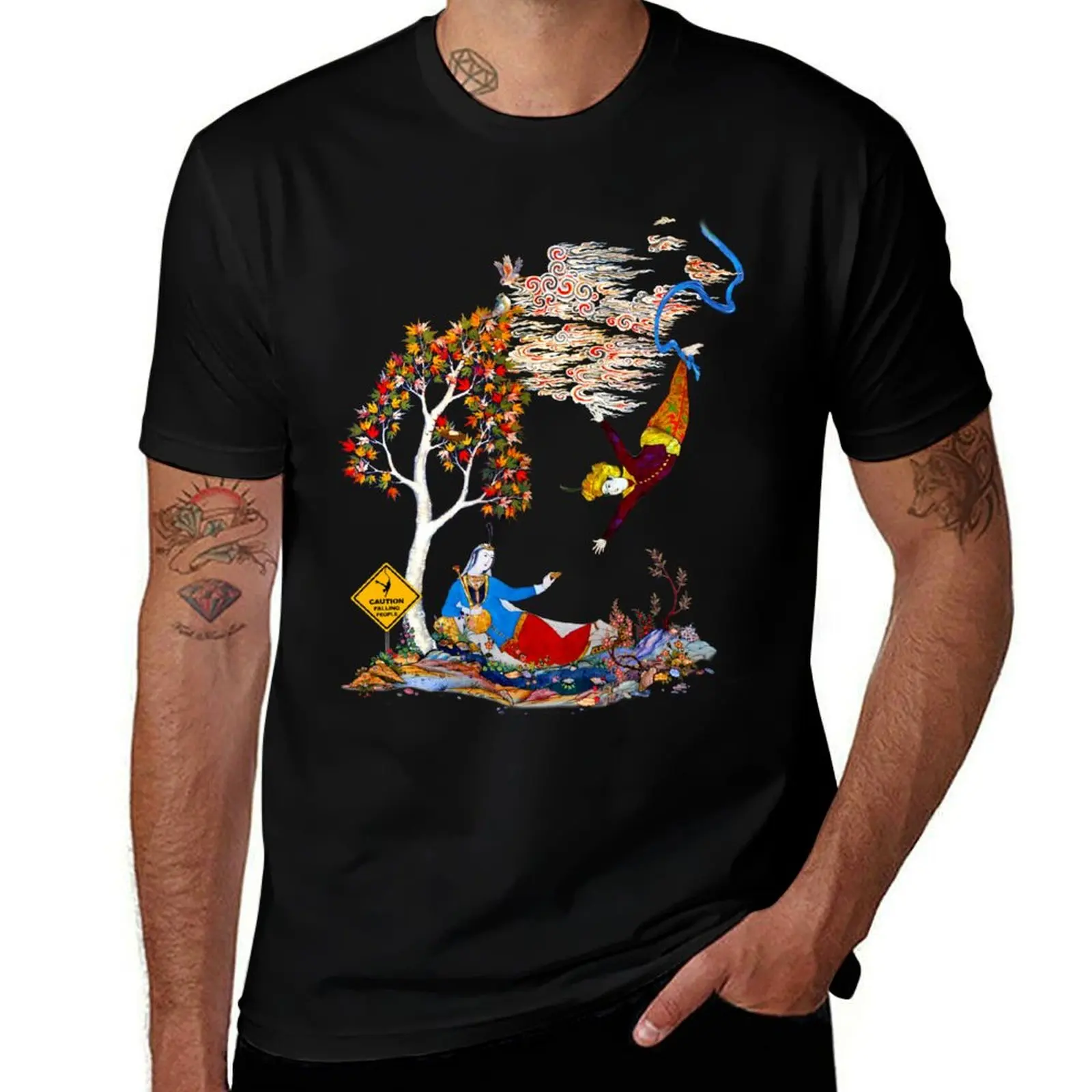 

Fall in love persian miniature T-Shirt Outdoor Activity Sports T-Shirt