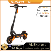 KuKirin G3 Electric Scooter 1200W Rear Motor 52V 18Ah 50KM/H Max Speed 70KM Range Touchable Display Control Panel TPU Suspension