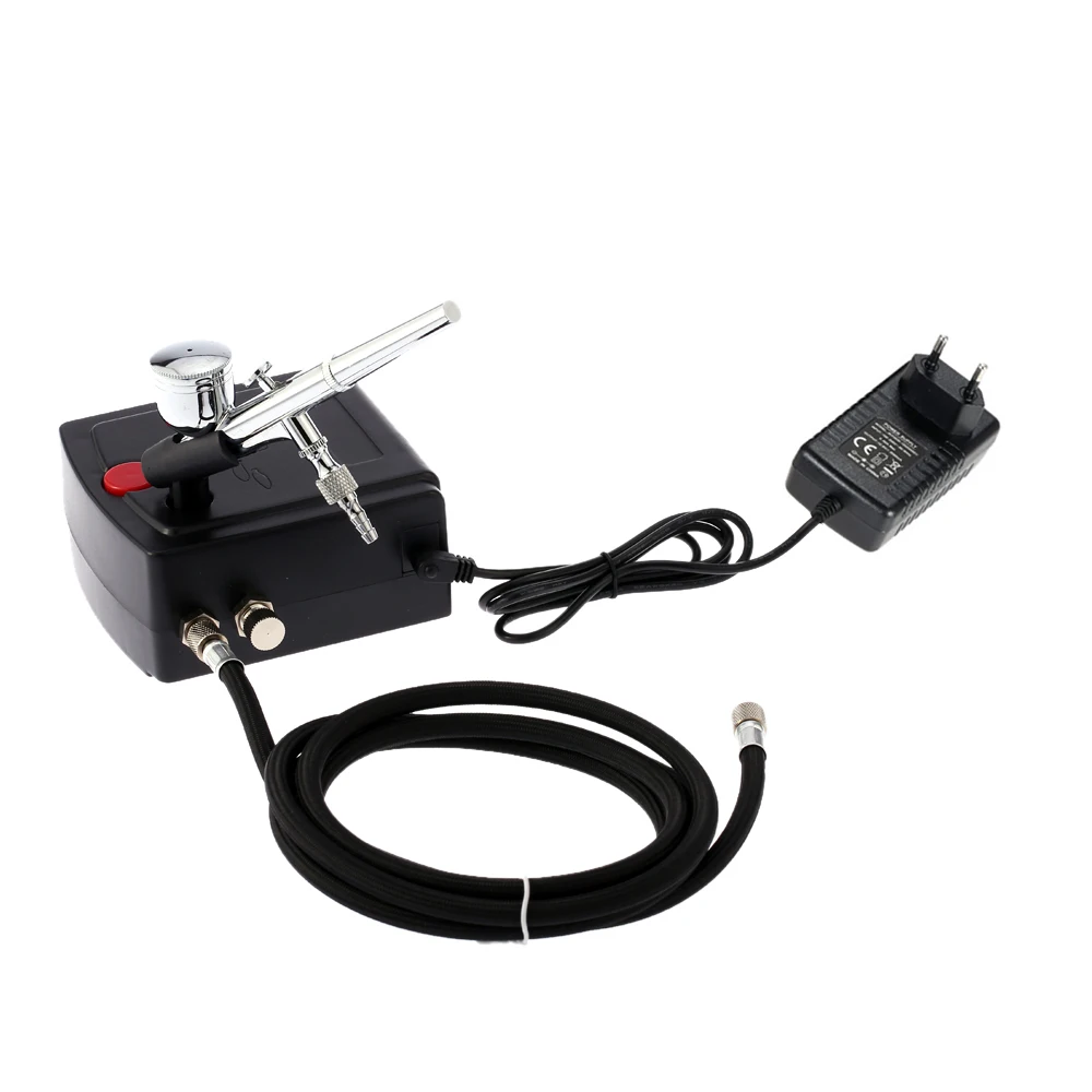 Professional Airbrush Air Compressor Kit for Art Painting Craft Cake Spraying Model Air Brush Nail Tool Set