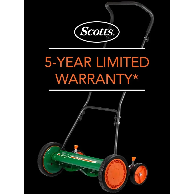 Elektrowerkzeuge für den Außenbereich, 2000–20S, 20 Zoll, 5 Klingen, klassischer Schubspulen-Rasenmäher, begehbare Rasenmäher, grün