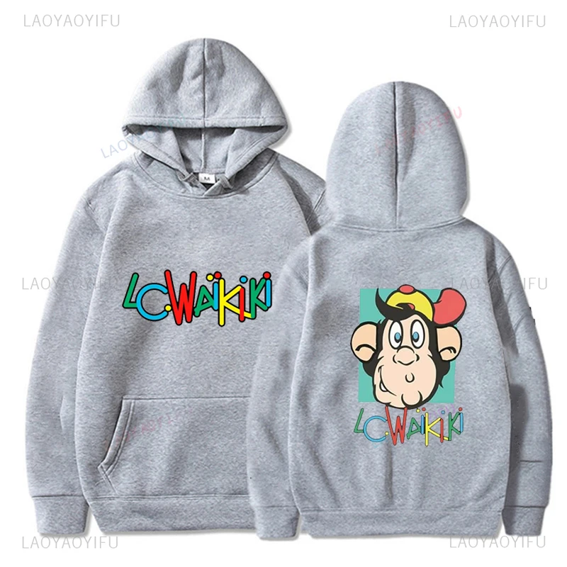 

RosesLc Waikiki Monkey Fun Anime Pullover Hoodies for Unisex New Arrival Leisure Autumn and winter Comfortable Streetwear