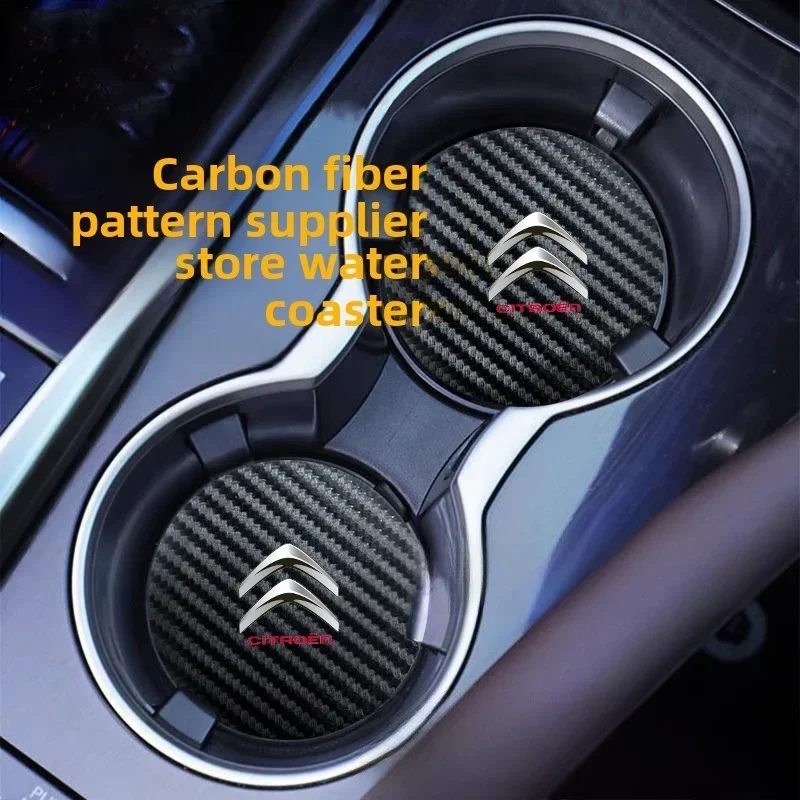 Non-slip Car Water Cup Pad Auto Interior Anti-skid Cup Holders For Citroen C1 C3 C4 C5 C6 2CV VTS Picasso RD3 C4L DS3 DS4 DS5