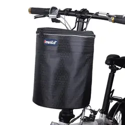 Bicycle Basket Waterproof Front Handlebar Bicycle Basket Foldable BikeFront Baskets With Reflective Strips For Shopping Scooter