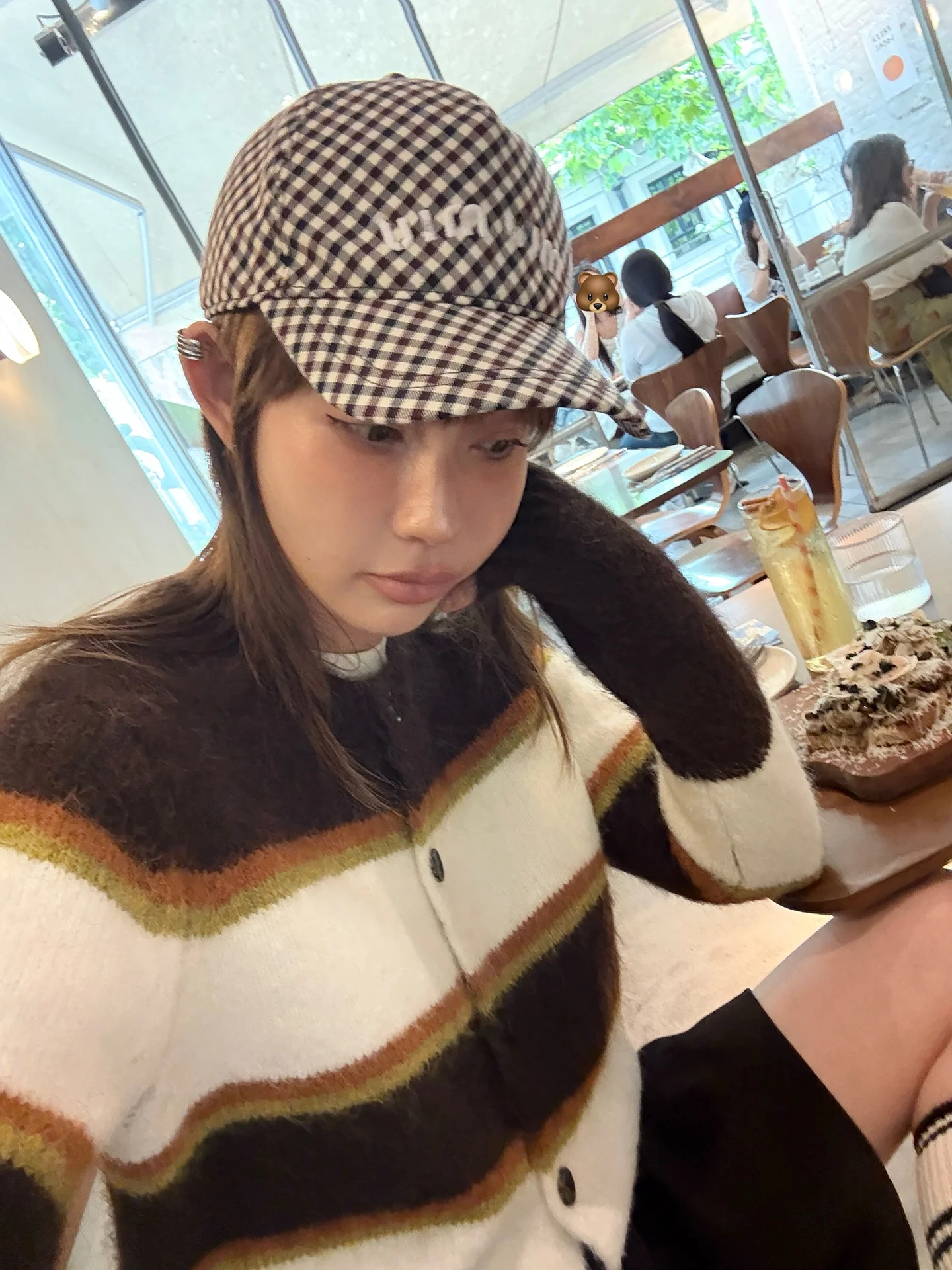 

Classic Color Blo Striped round Ne Woolen Sweater ort Coat Cardigan Autumn New Sle 3C Wer Commute Sle ...