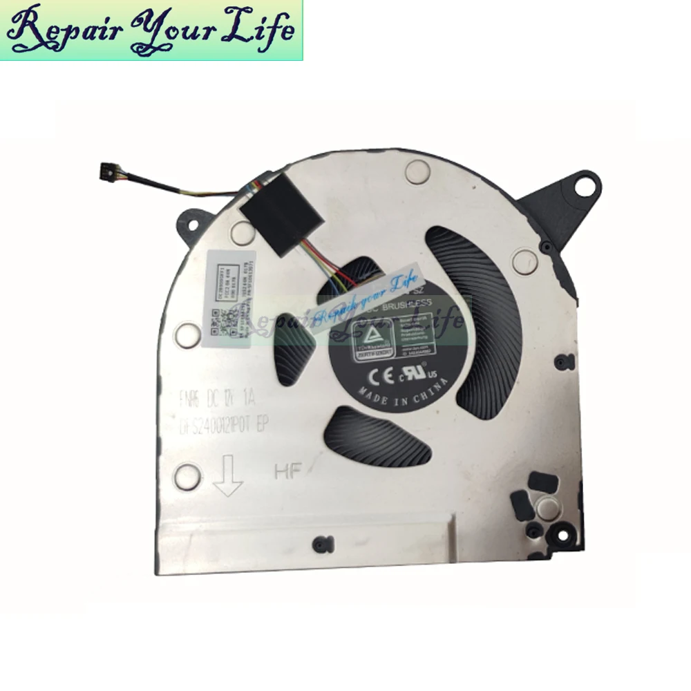 Wentylator chłodzący procesor laptopa do Lenovo Legion S7-15ACH6 82K8 Radiator chłodzący 5F10S13971 5F10S13972 DFSCL12E16486L FNR5 FNR6 12V — zdjęcie produktu 4