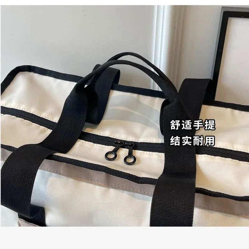 Short Distance Travel Lightweight Bag 2024 New Military Training Storage Luggage Bag Large Capacity Tofu Block Travel Handbag