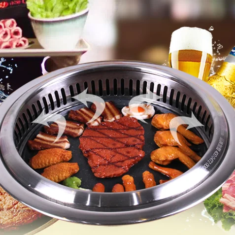 Barbecue Grill Commercial Restaurant Indoor smokeless Built In Table Top BBQ Electric Grills