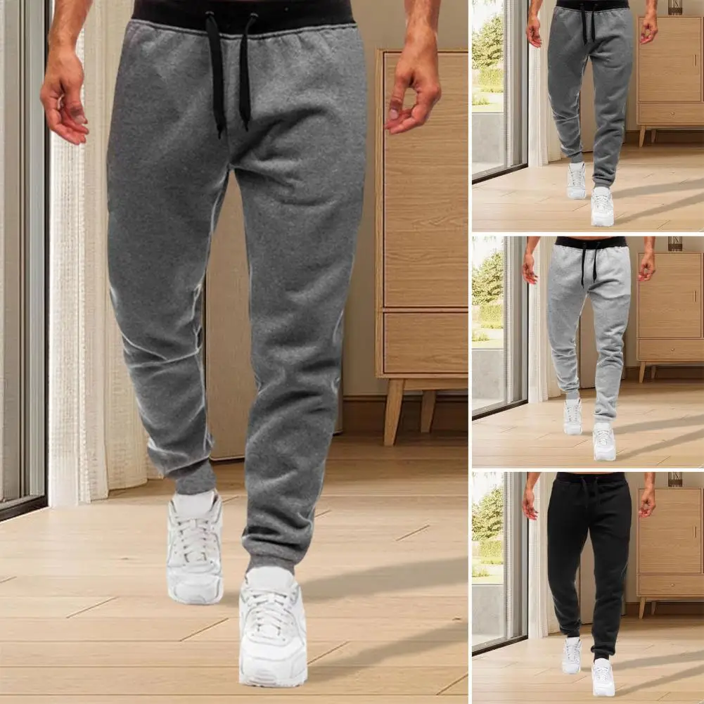 Nuevos pantalones de chándal para hombre, pantalones de chándal con cintura elástica, pantalones deportivos informales, ropa holgada para gimnasio y Fitness, pantalones deportivos