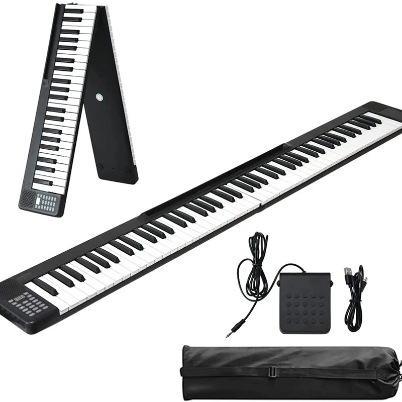 

88-key Digital Piano Folding Pianos Midi Controller Musical Keyboard Professional Adult Electric Organ Portable Flexible Piano