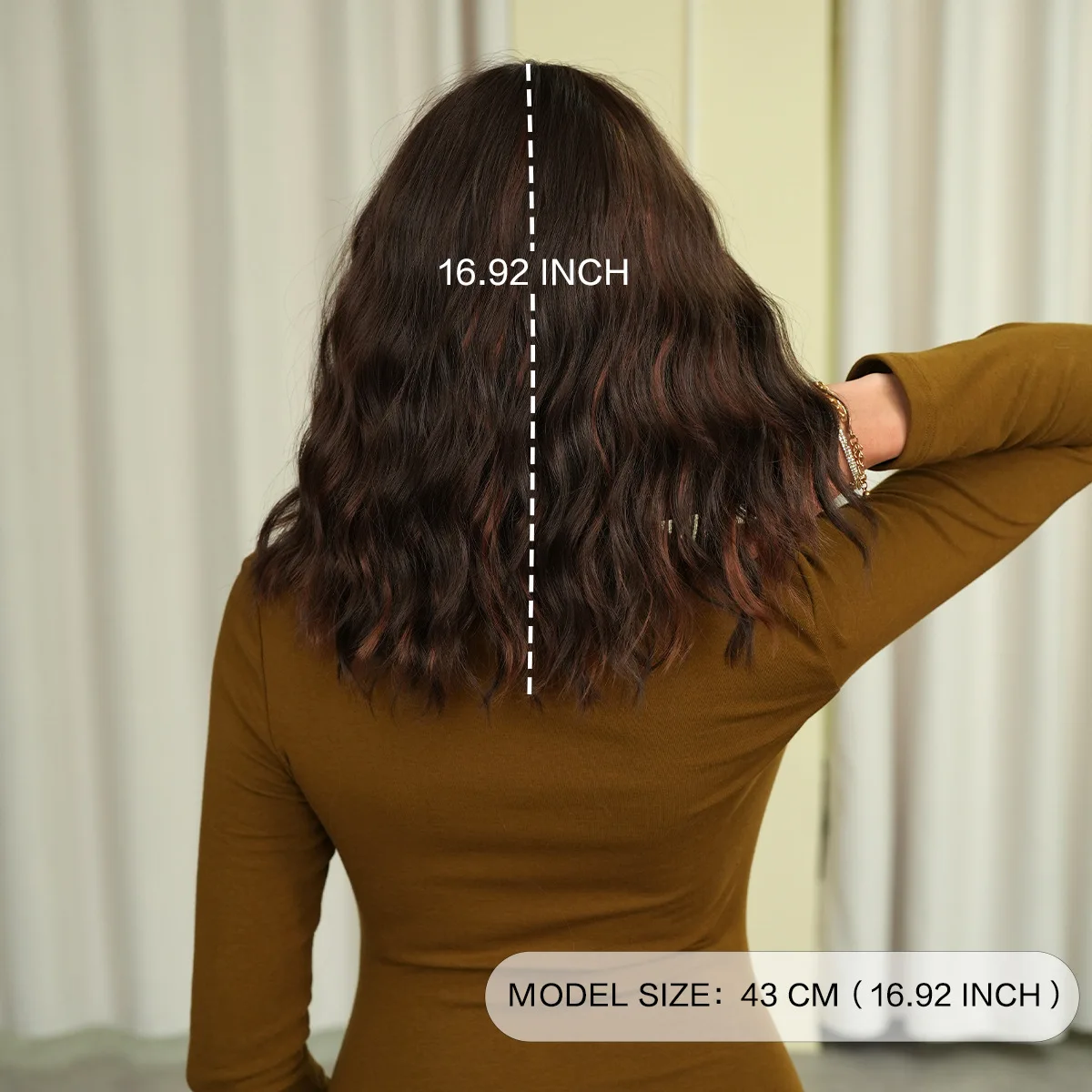 Peluca femenina de pelo corto y rizado, cubierta completa para la cabeza, cubierta completa para peluca diaria