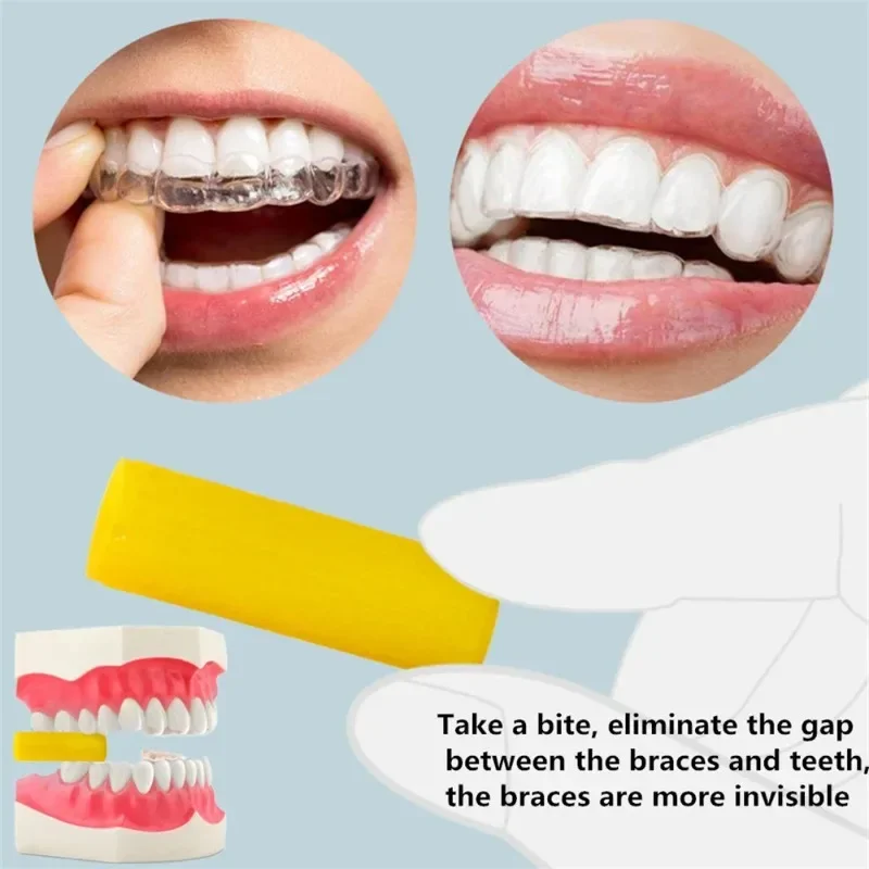 50Sets Chewies Aligner Fruit Flavors Silicone Teeth Stick Flexible Aligner Seating Chews Tray Seaters Chompers for Dental Braces