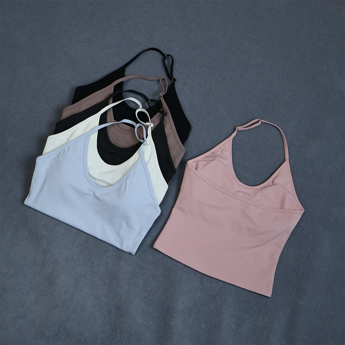 Ctenkevet Damen Rückenfreies Schnelltrocknendes Sport-Tanktop Ärmellos Stoßdämpfendes Support-Oberteil für Laufen Fitness-Radfahren – Detail 31