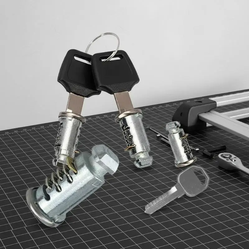 One-Key System Lock Cores Compatible With Thule Roof Rack Bike Rack Cargo Box Crossbars Towers