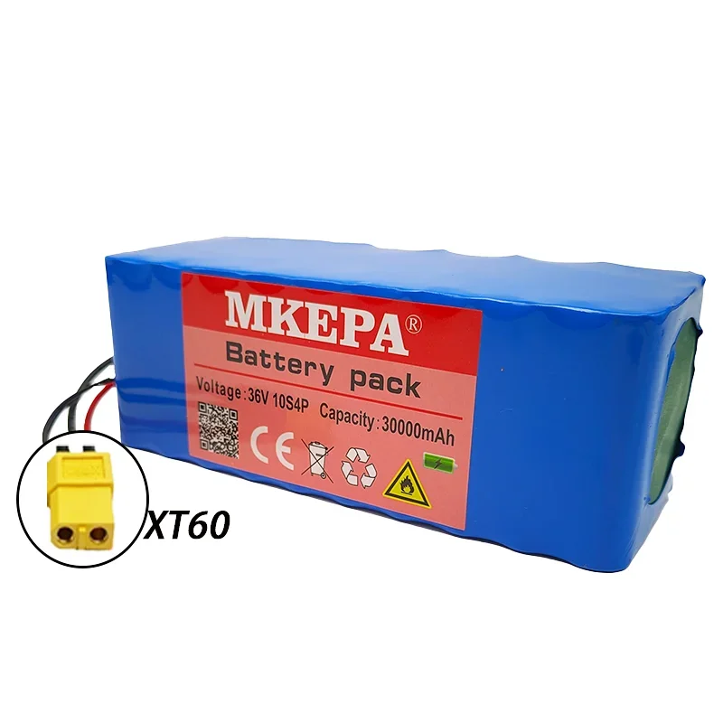 10S4P 36V 30000mAh Electric Scooter Lithium Battery Pack Large Capacity And Long-Lasting Battery Life Electric cooter Battery