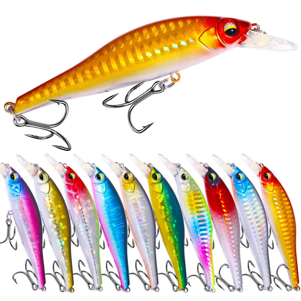 Floating Minnow Lure 10CM 10G Pencil Long Cast Suspending Freshwater Bass Perch Predator Fishing Hard Bait