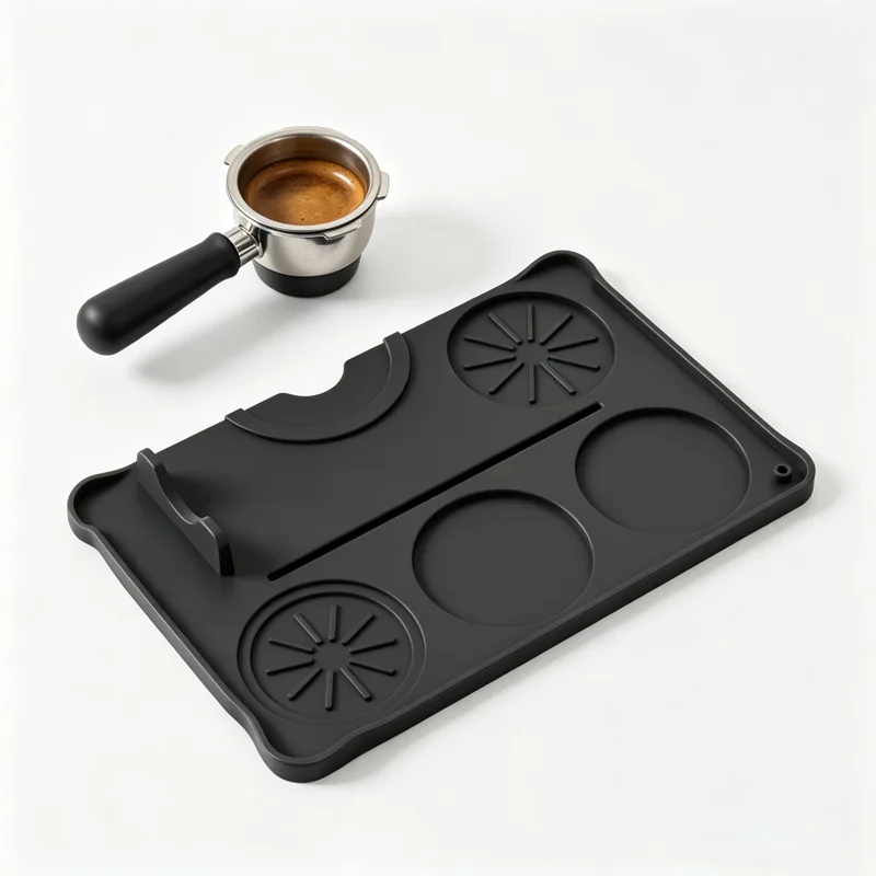 Coffee Tamper Mat Silicone Portafilter Mat for Espresso Machine Acceessories Waterproof Heat Resistant Easy to Clean Nonslip image 4