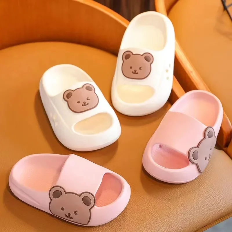 Pantofole da spiaggia per bambini per ragazzi ragazze scarpe da casa estate infradito spesse morbido cartone animato Ourdoor scarpe per bambini Casual HomeWear