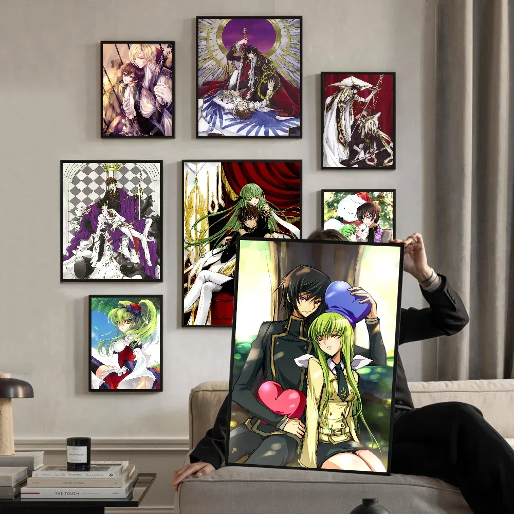 Code Geass Lelouch Poster Sticky HD Quality Wall Art Retro Posters For Home Kawaii Room Decor