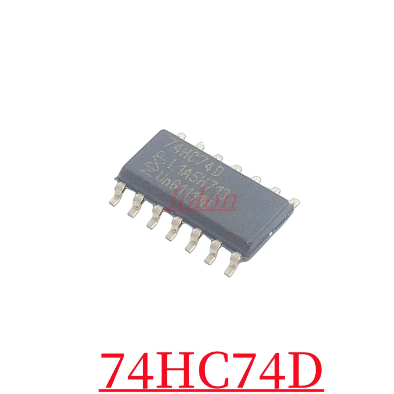 5PCS 74HC74D New Original Dual D-type Positive Edge Touch SOIC-14 with Placement and Reset Function