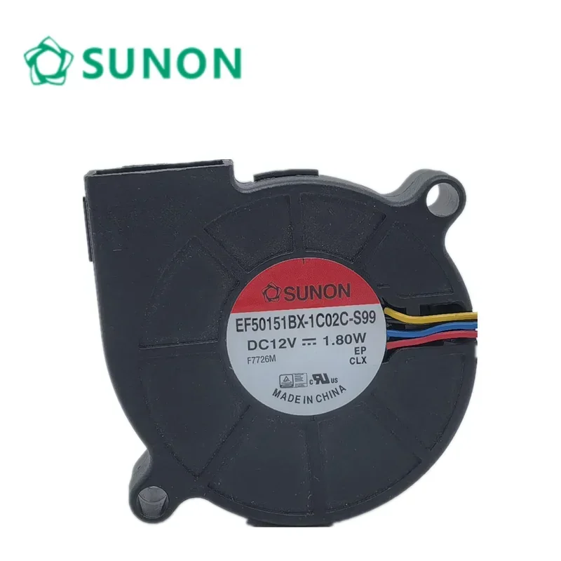

+NEW for Sunon EF50151BX-1C02C-S99 EF50151BX DC 12V 1.80w 5015 5cm turbine cooling fan2-pack