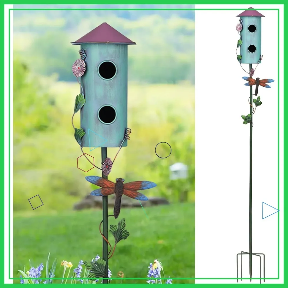 57" Metal Bird Feed… - image