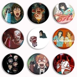 Hot Horror Game Mouthwashing Funny Meme Soft Button Pin Anya Daisuke Jimmy Swansea Fun Memes Brooch Badge Bag Decor Fans Gifts