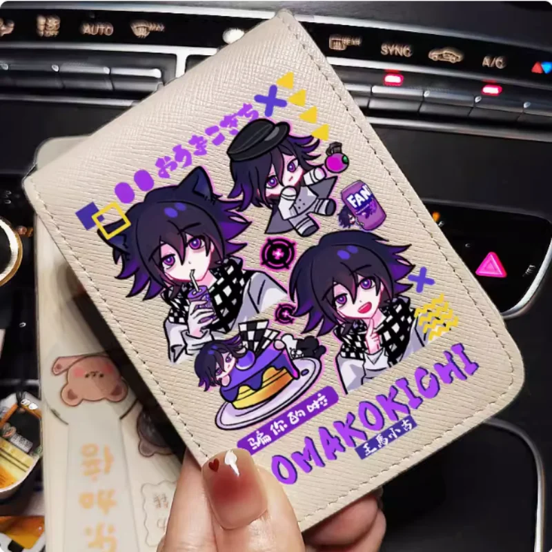 

Anime Kokichi Oma Danganronpa V3 Drink Cartoon Fashion Wallets PU Purse Card Holder Money Bag Gift B1744 Cosplay