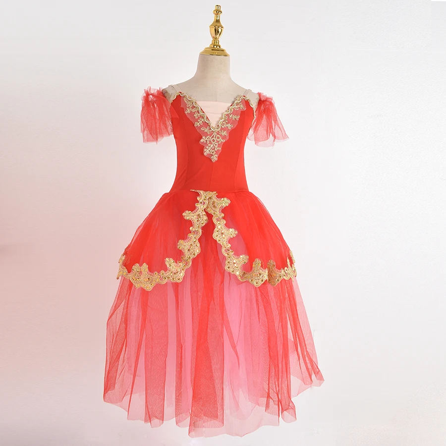 

Professional Romantic Child Ballet Tutu Dress Dance Clothes Swan Lake Ballerina Dress Modern Dance Ballet Dress For Kids Girls