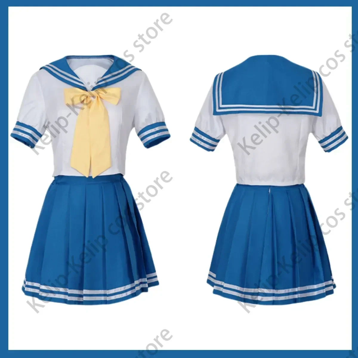 Anime LuckyStar Izumi Konata Hiiragi Tsukasa Cosplay Costume Takara Miyuki Hiiragi Kagami Wig Blue JK School Uniform Woman Suit