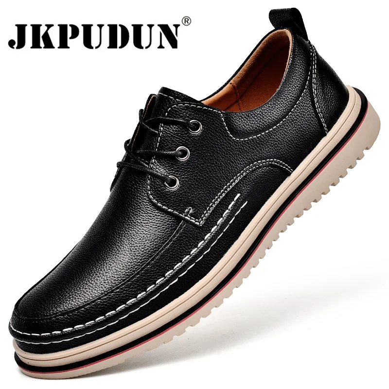 Genuine Leather Men Oxfords Shoes Handmade Italian Mens Casual Shoes Luxury Brand Moccasins Leisure Male Loafers Chaussure Homme