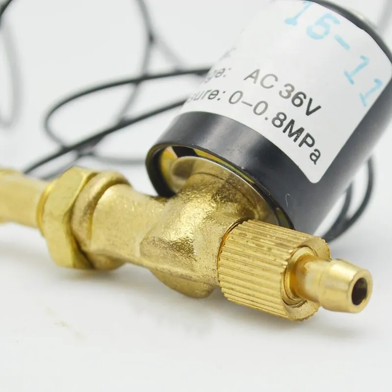 Válvula Solenoide de 2 vías para soldadura de arco de argón, VZCT-2.2 DC24V /AC24V /AC36V/ AC220V/ AC380V, 0-0.8Mpa, MachinesVZCT-1.5