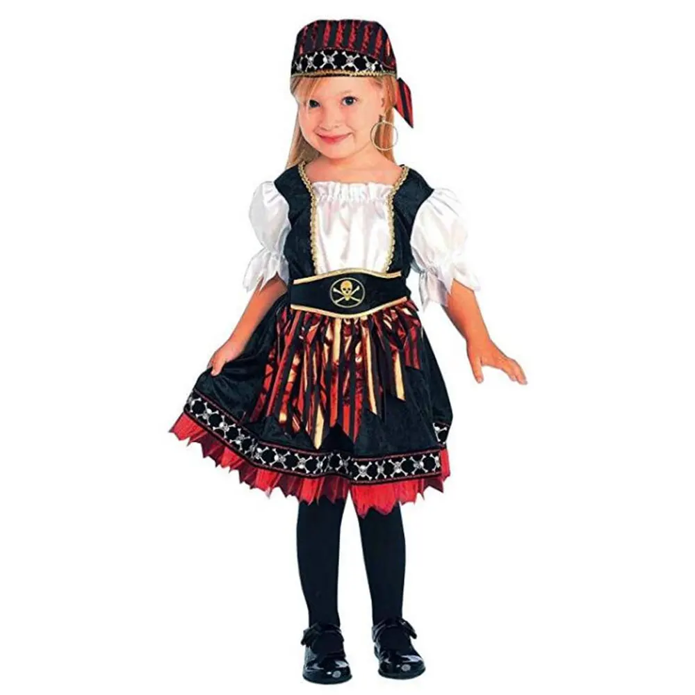 Umorden Cutie Lil' Pirate Costume for Baby Toddler Girl Child Girls 2-3T 3-4T 4-6T Halloween Carnival Party New Year Fancy Dress