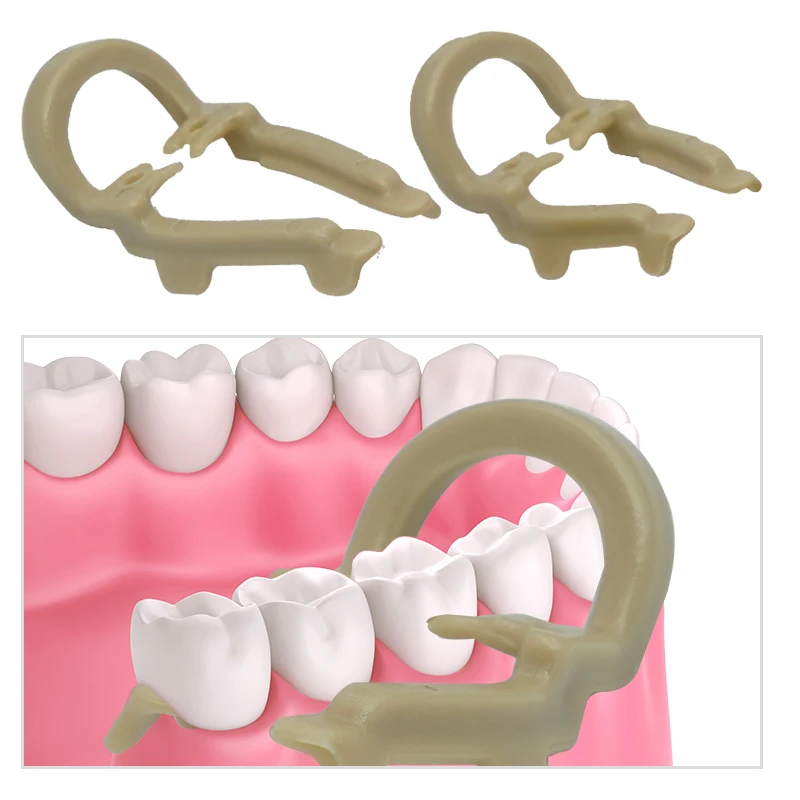 Pinces à Feuilles de Caoutchouc Dentaire, réinitialisation Barrière en Résine Autoclavable, Pince Ivoire, Instruments Dominatifs pour Dentiste, 4 Pièces