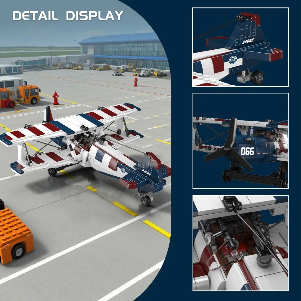

Mold King американский биплан гоночный самолет модель строительные блоки набор DIY развивающая игрушка вертолет для детей мальчик Рождественская игрушка для девочек